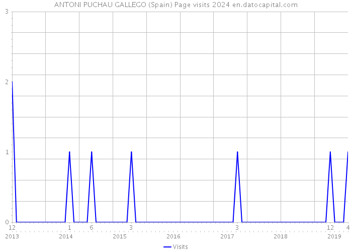 ANTONI PUCHAU GALLEGO (Spain) Page visits 2024 