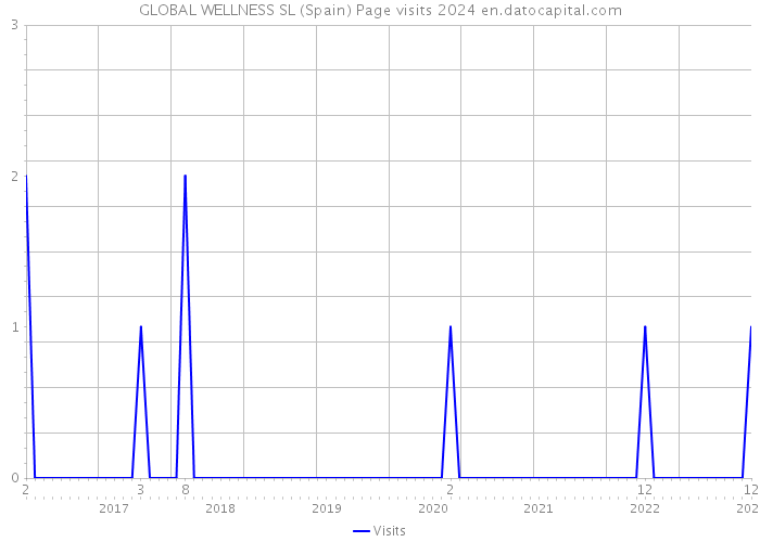 GLOBAL WELLNESS SL (Spain) Page visits 2024 