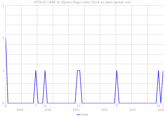 VITALIS CARE SL (Spain) Page visits 2024 