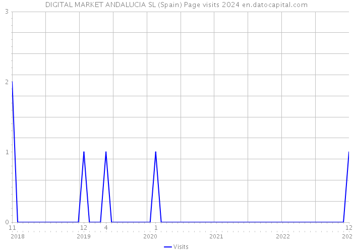 DIGITAL MARKET ANDALUCIA SL (Spain) Page visits 2024 