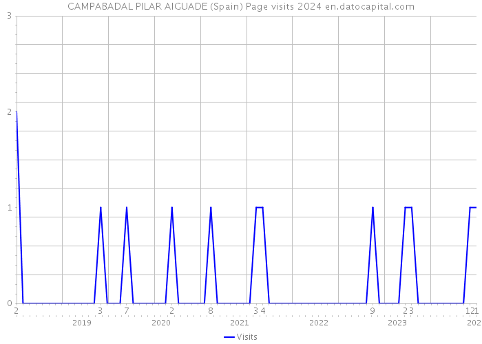 CAMPABADAL PILAR AIGUADE (Spain) Page visits 2024 
