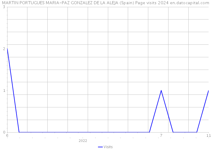 MARTIN PORTUGUES MARIA-PAZ GONZALEZ DE LA ALEJA (Spain) Page visits 2024 