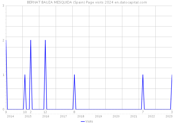 BERNAT BAUZA MESQUIDA (Spain) Page visits 2024 
