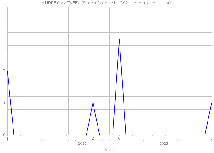 ANDREY MATVEEV (Spain) Page visits 2024 