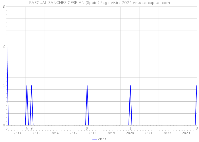 PASCUAL SANCHEZ CEBRIAN (Spain) Page visits 2024 