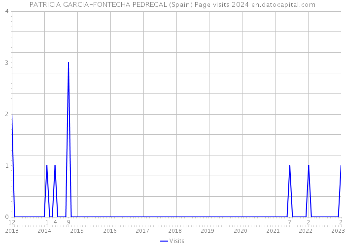 PATRICIA GARCIA-FONTECHA PEDREGAL (Spain) Page visits 2024 