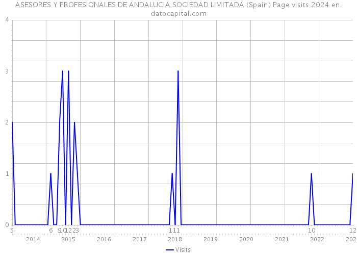 ASESORES Y PROFESIONALES DE ANDALUCIA SOCIEDAD LIMITADA (Spain) Page visits 2024 
