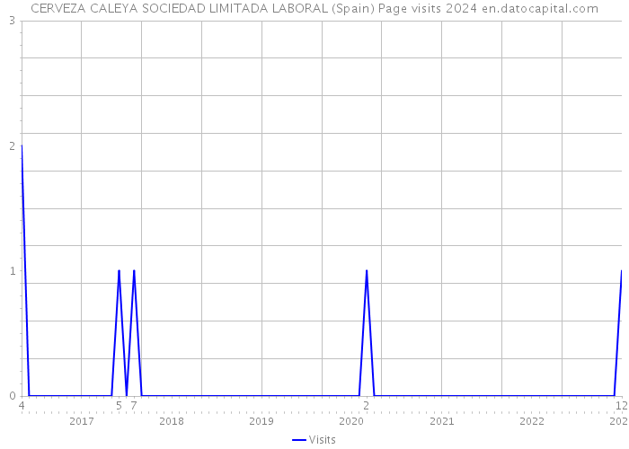 CERVEZA CALEYA SOCIEDAD LIMITADA LABORAL (Spain) Page visits 2024 