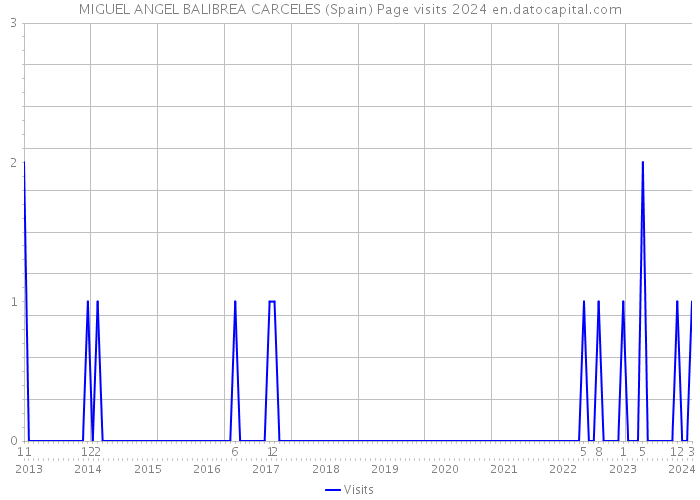 MIGUEL ANGEL BALIBREA CARCELES (Spain) Page visits 2024 