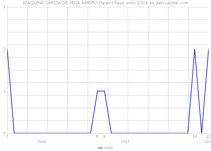 JOAQUINA GARCIA DE VEGA AMEIRO (Spain) Page visits 2024 