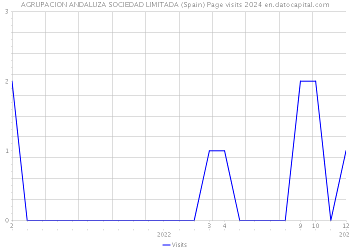 AGRUPACION ANDALUZA SOCIEDAD LIMITADA (Spain) Page visits 2024 