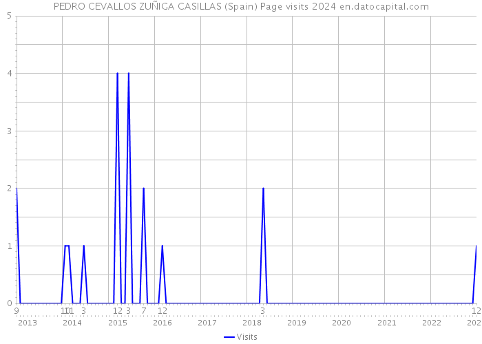 PEDRO CEVALLOS ZUÑIGA CASILLAS (Spain) Page visits 2024 