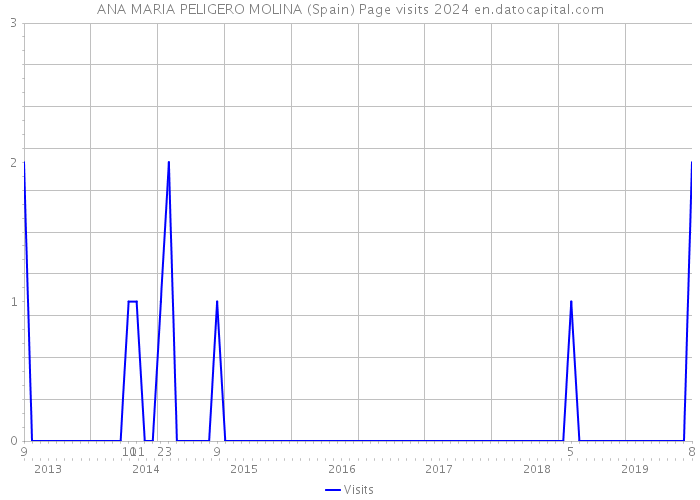 ANA MARIA PELIGERO MOLINA (Spain) Page visits 2024 