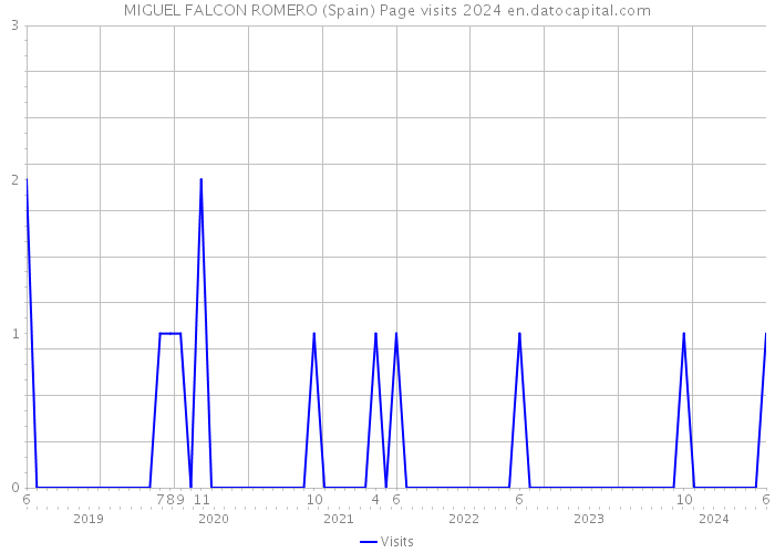 MIGUEL FALCON ROMERO (Spain) Page visits 2024 