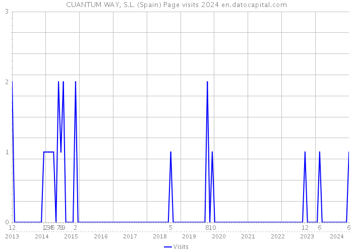 CUANTUM WAY, S.L. (Spain) Page visits 2024 