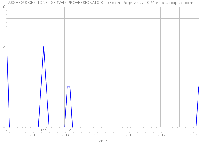 ASSEICAS GESTIONS I SERVEIS PROFESSIONALS SLL (Spain) Page visits 2024 