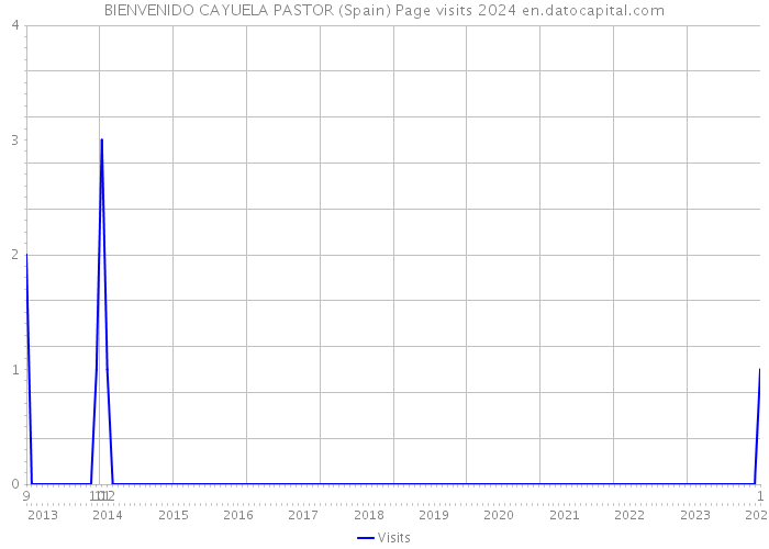 BIENVENIDO CAYUELA PASTOR (Spain) Page visits 2024 
