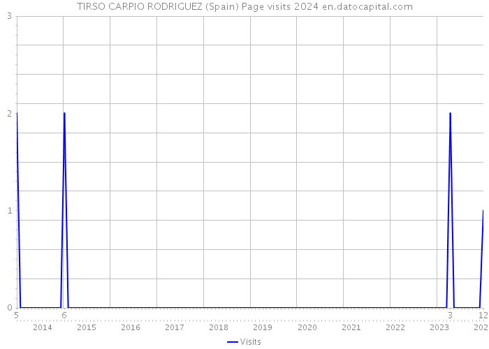 TIRSO CARPIO RODRIGUEZ (Spain) Page visits 2024 