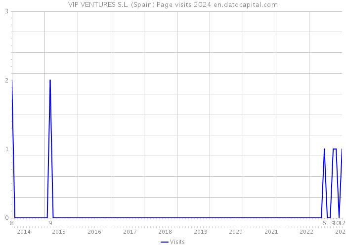 VIP VENTURES S.L. (Spain) Page visits 2024 