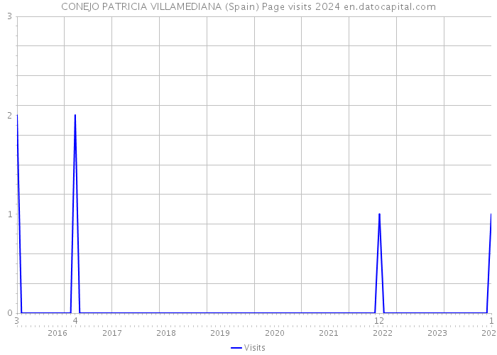 CONEJO PATRICIA VILLAMEDIANA (Spain) Page visits 2024 