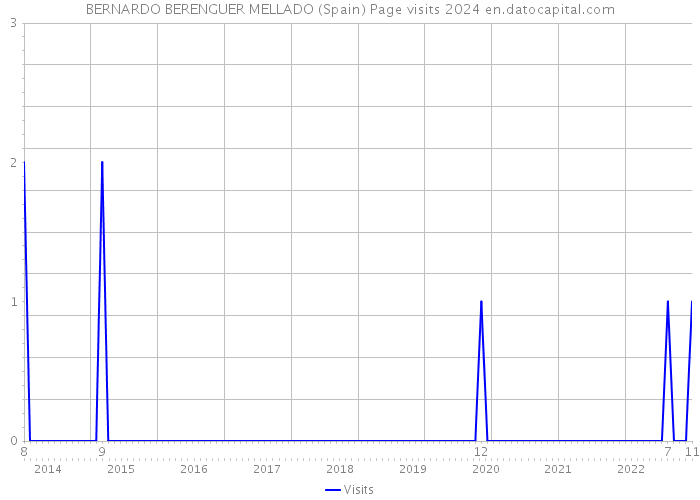 BERNARDO BERENGUER MELLADO (Spain) Page visits 2024 