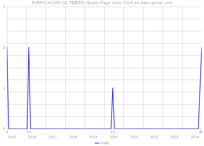 PURIFICACION GIL TEJEIRO (Spain) Page visits 2024 