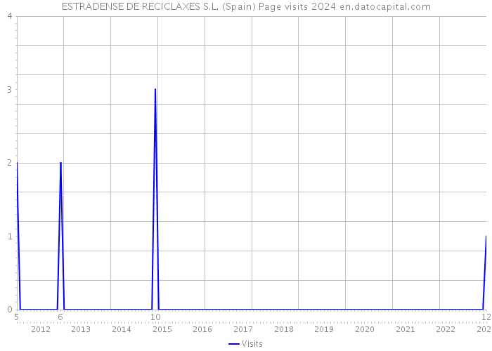 ESTRADENSE DE RECICLAXES S.L. (Spain) Page visits 2024 