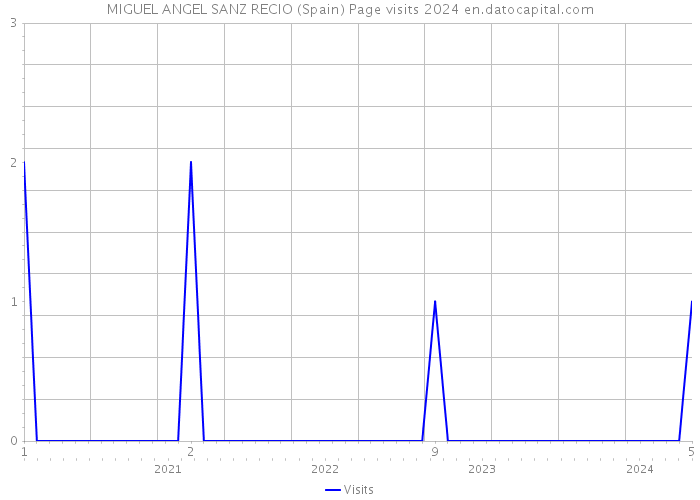 MIGUEL ANGEL SANZ RECIO (Spain) Page visits 2024 