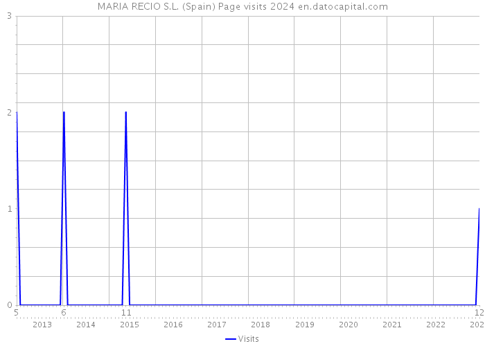 MARIA RECIO S.L. (Spain) Page visits 2024 