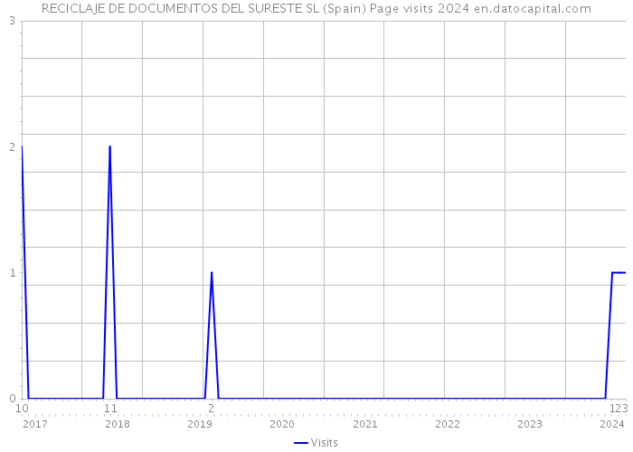 RECICLAJE DE DOCUMENTOS DEL SURESTE SL (Spain) Page visits 2024 
