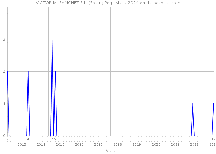 VICTOR M. SANCHEZ S.L. (Spain) Page visits 2024 