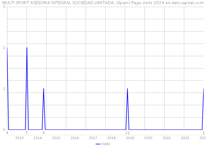 MULTI SPORT ASESORIA INTEGRAL SOCIEDAD LIMITADA. (Spain) Page visits 2024 