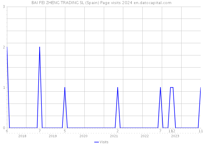 BAI FEI ZHENG TRADING SL (Spain) Page visits 2024 