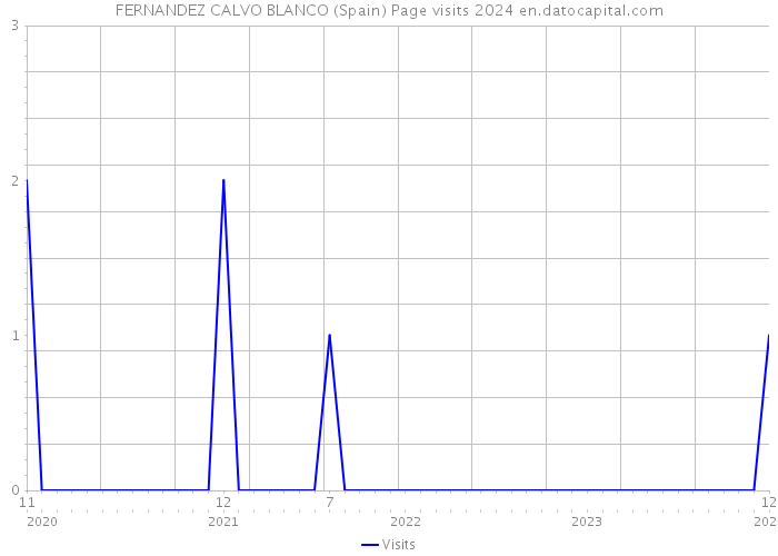 FERNANDEZ CALVO BLANCO (Spain) Page visits 2024 
