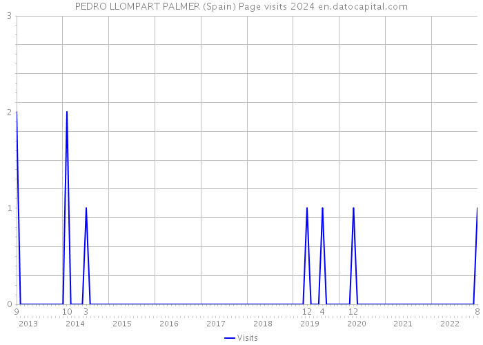 PEDRO LLOMPART PALMER (Spain) Page visits 2024 