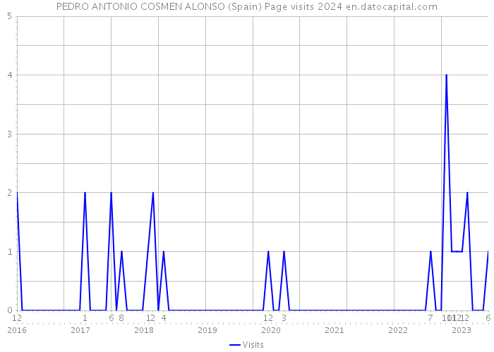 PEDRO ANTONIO COSMEN ALONSO (Spain) Page visits 2024 