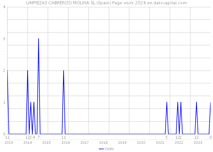 LIMPIEZAS CABRERIZO MOLINA SL (Spain) Page visits 2024 