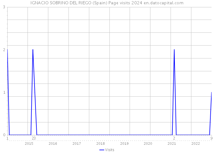 IGNACIO SOBRINO DEL RIEGO (Spain) Page visits 2024 