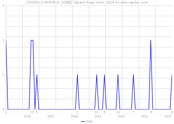GONZALO NORIEGA GOMEZ (Spain) Page visits 2024 
