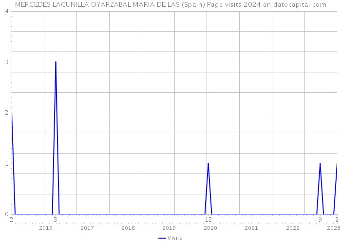 MERCEDES LAGUNILLA OYARZABAL MARIA DE LAS (Spain) Page visits 2024 