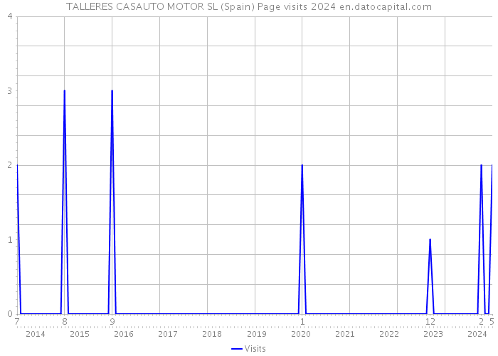 TALLERES CASAUTO MOTOR SL (Spain) Page visits 2024 