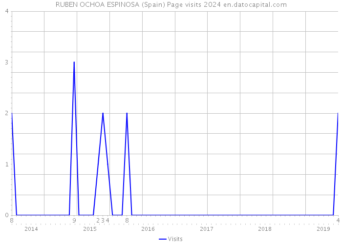 RUBEN OCHOA ESPINOSA (Spain) Page visits 2024 