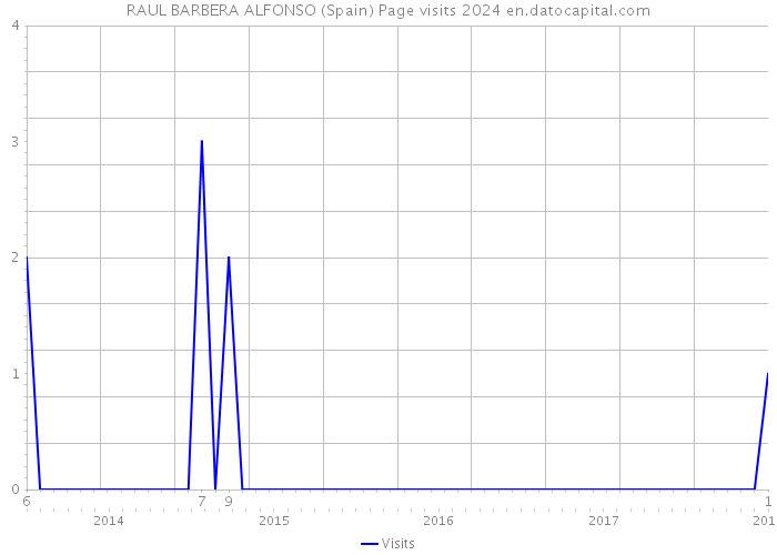 RAUL BARBERA ALFONSO (Spain) Page visits 2024 
