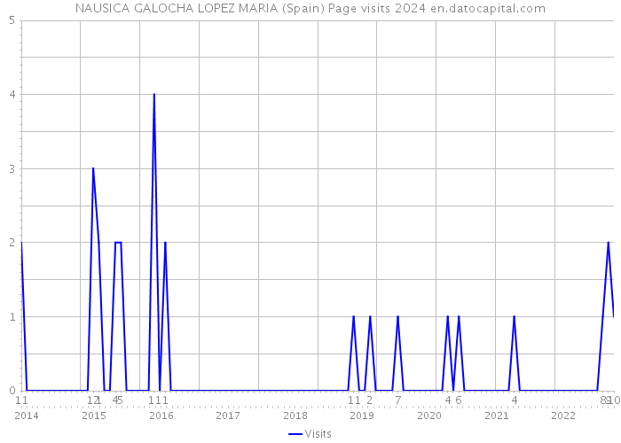 NAUSICA GALOCHA LOPEZ MARIA (Spain) Page visits 2024 