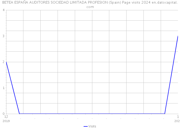 BETEA ESPAÑA AUDITORES SOCIEDAD LIMITADA PROFESION (Spain) Page visits 2024 