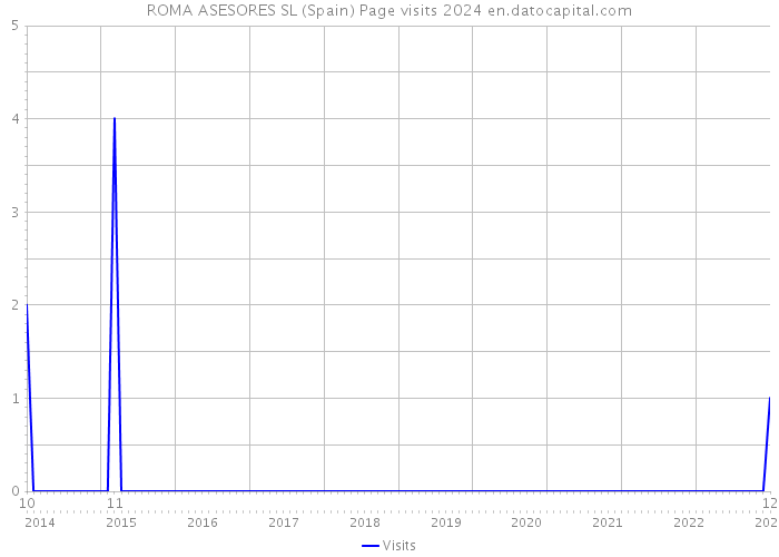 ROMA ASESORES SL (Spain) Page visits 2024 