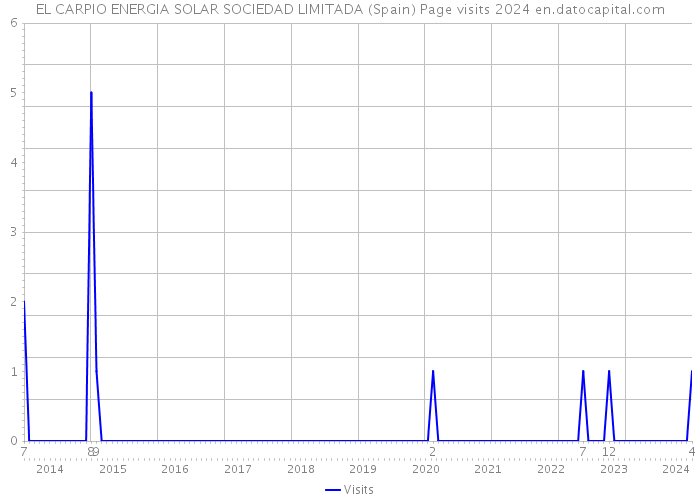 EL CARPIO ENERGIA SOLAR SOCIEDAD LIMITADA (Spain) Page visits 2024 