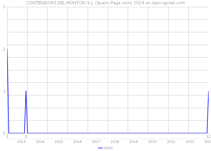 CONTENIDORS DEL MONTGRI S.L. (Spain) Page visits 2024 