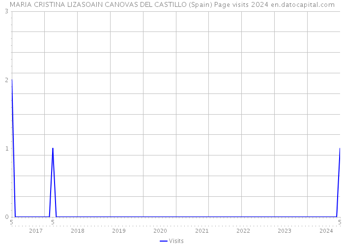 MARIA CRISTINA LIZASOAIN CANOVAS DEL CASTILLO (Spain) Page visits 2024 