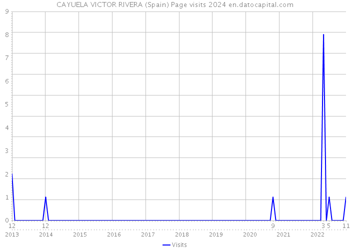 CAYUELA VICTOR RIVERA (Spain) Page visits 2024 